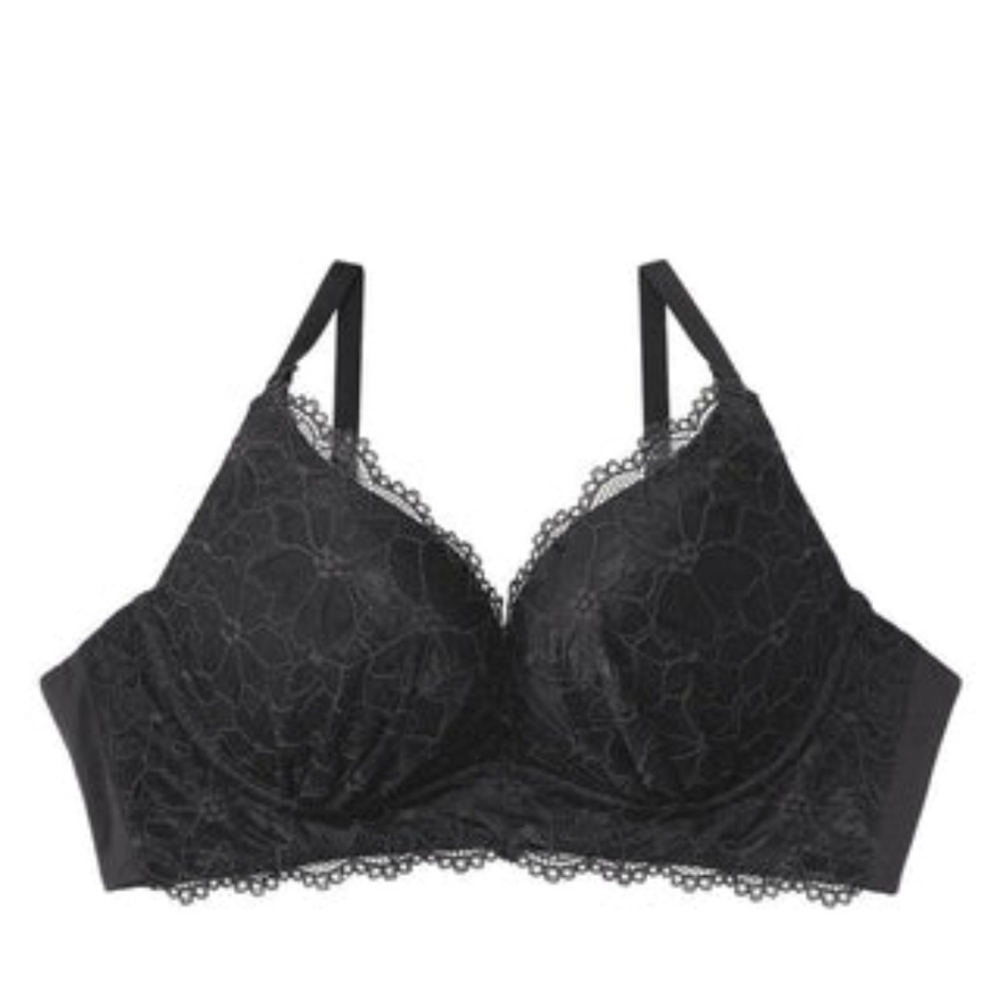 Luxurious Black Lace Push-up Bra Aimerfeel (Popular Brand From Japan)